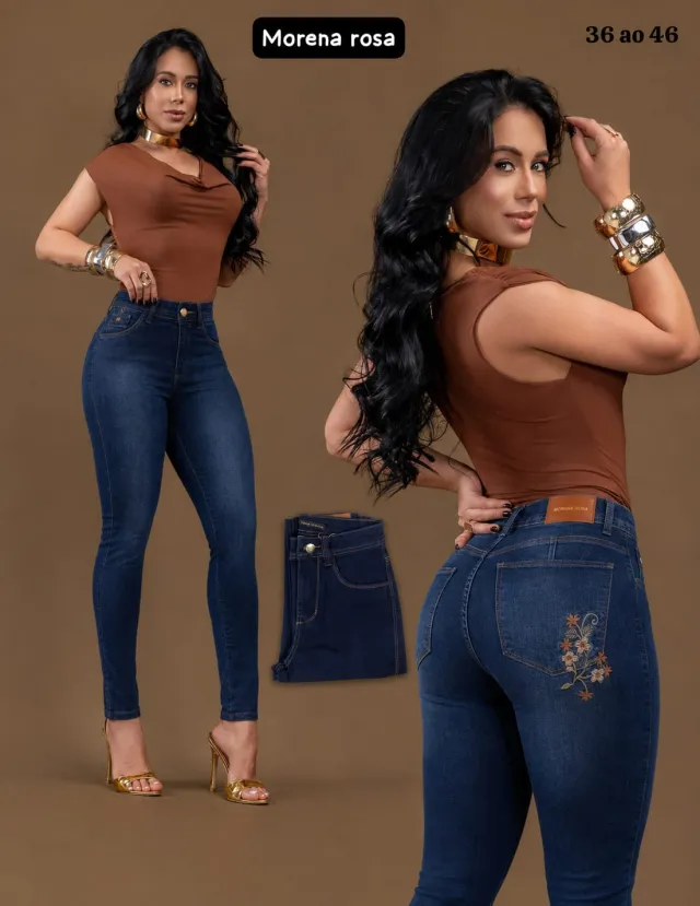 Calça Jeans Feminina Skinny Azul